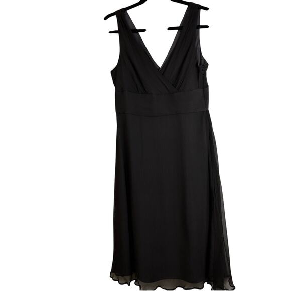 J.Crew Chocolate Brown Silk Midi Dress Size 10 Preppy Career Dark Academia Twee - Picture 2 of 8